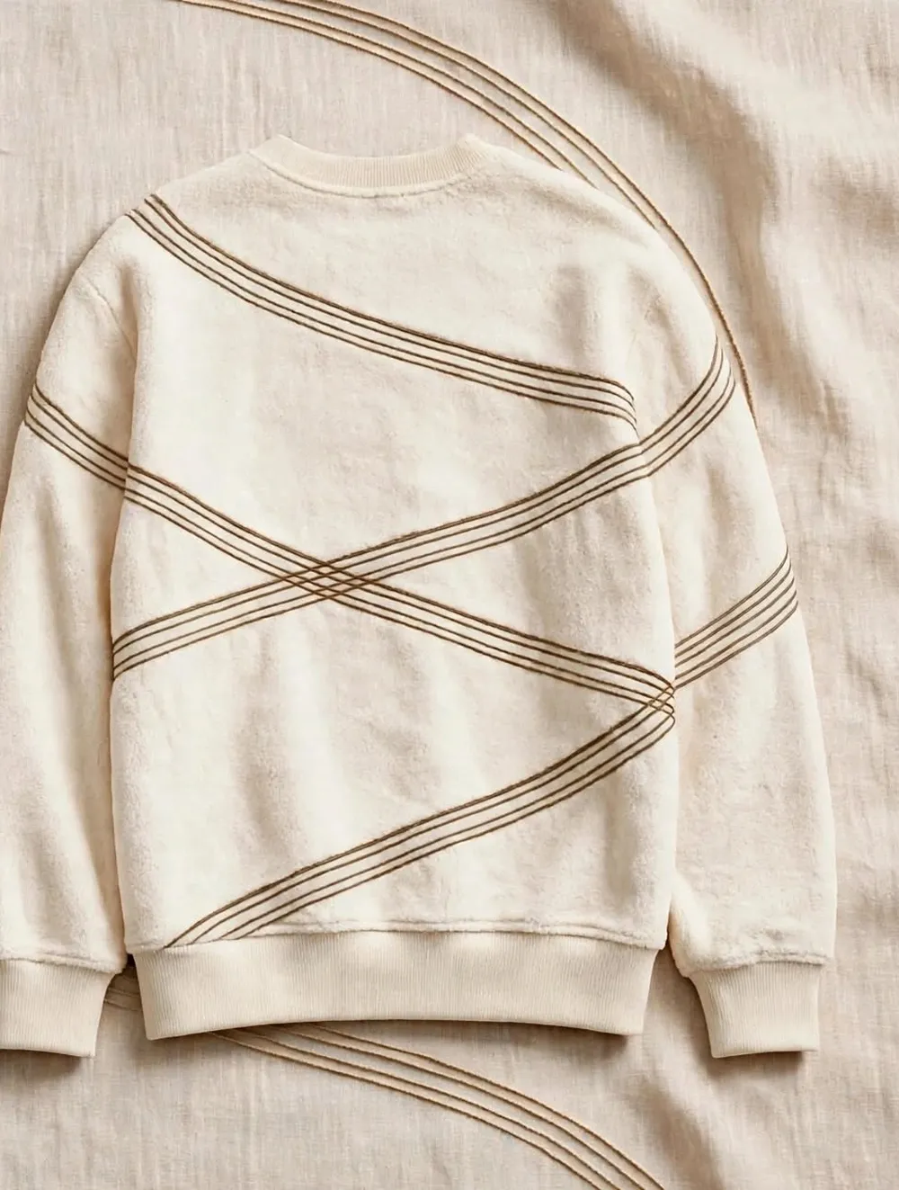 Pull Écru, face arrière