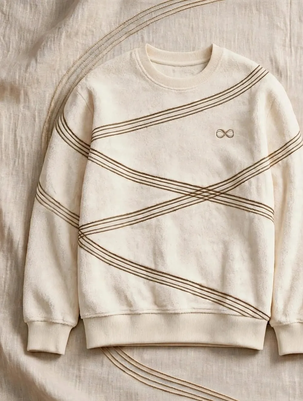 Pull Écru, face avant