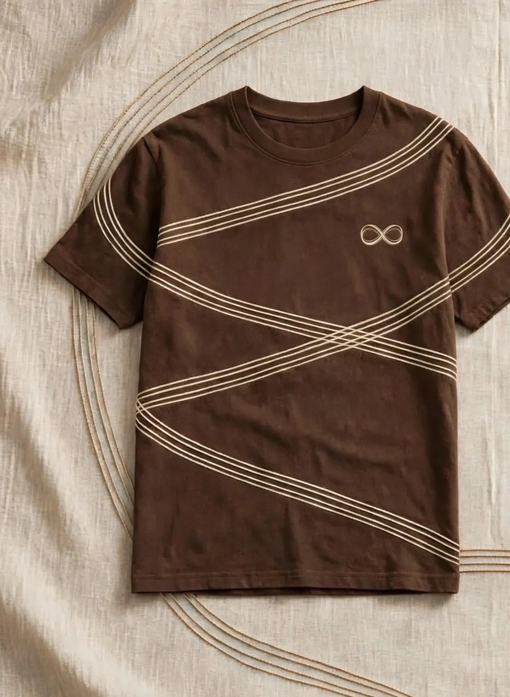 T-shirt Chocolat, face avant