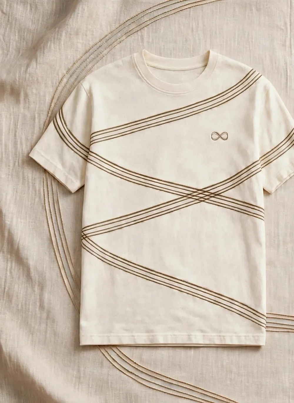 T-shirt Écru, face avant